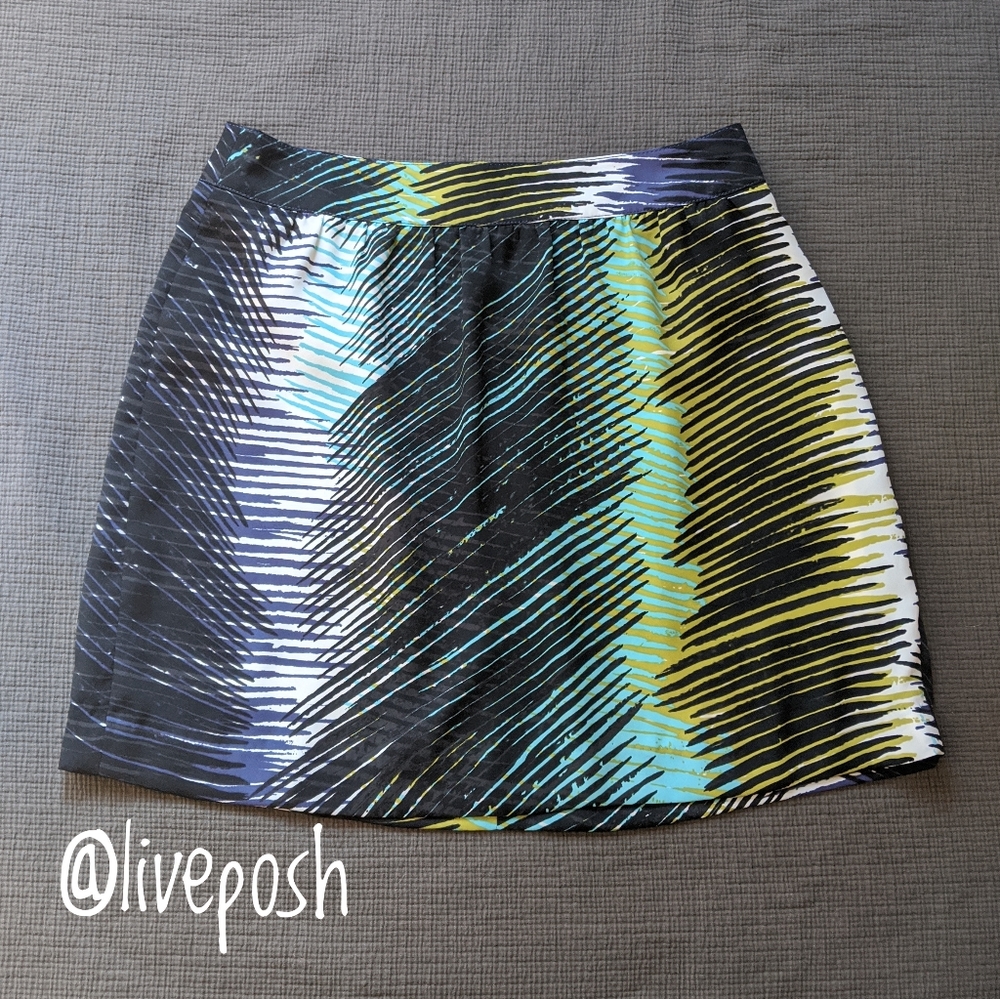 NWT LOFT Colorful Print Skirt Size 4